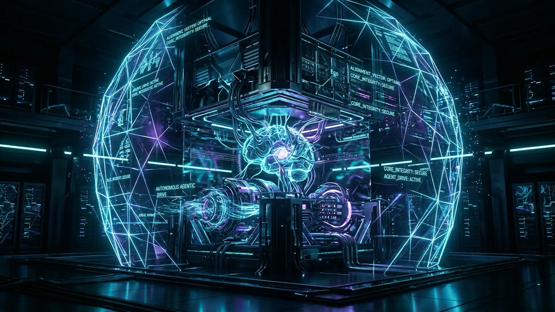 Ilustrasi Arsitektur Teknis 16:9 Artificial Id & Persistent Alignment 2026: Arsitektur Adaptive Internal Drive, Differential Persistence, dan Boundary Governance pada Autonomous Agentic AI