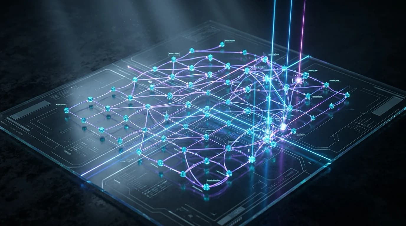 Ilustrasi Arsitektur Teknis 16:9 Procedural Graphs 2026: Arsitektur (Procedure, Relation, Procedure) Triplets, Generative Subgraph Guidance, dan Self-Evolving Offline Topology Refinement untuk Autonomous LLM Agents